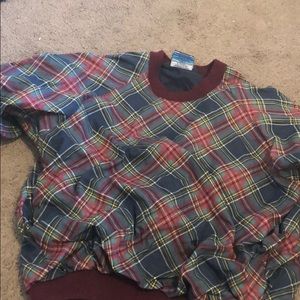 Vintage plaid ski jacket